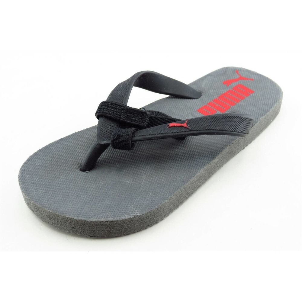 Puma Unisex Toddler Flip Flops Size 10-11 Gray Synthetic Lightweight Comfort